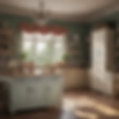 Charming kitchen design with vintage decor elements