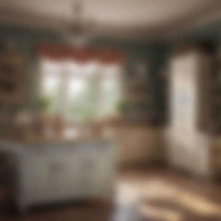 Charming kitchen design with vintage decor elements