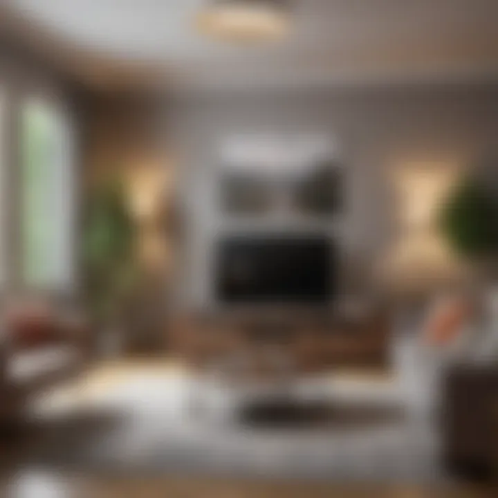 A small living room with a beautiful focal point