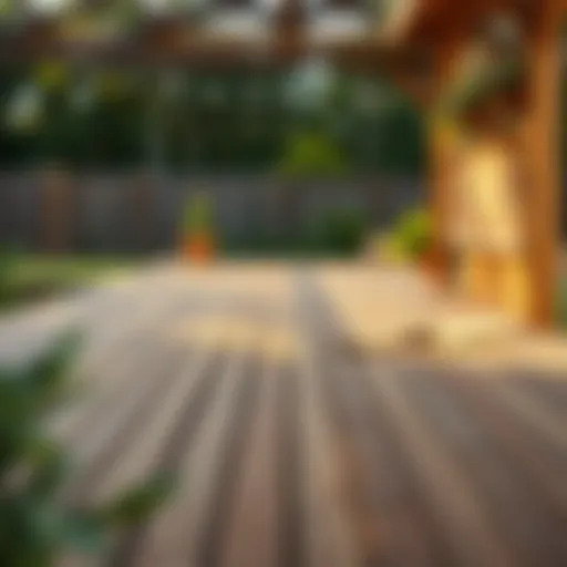 A pristine wooden deck ready for paint application