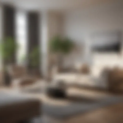 Elegant living room showcasing minimalist design