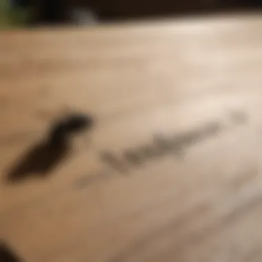Signs of Infestation on Wood Signs of carpenter bee infestation on a wooden surface
