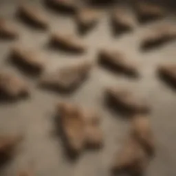 Close-up of common house moths on fabric