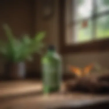 Natural repellents displayed in a home setting