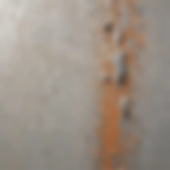 Close-up of peeling paint on a wall