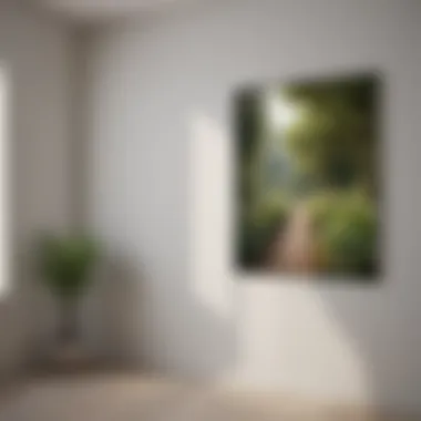 Optimal Height for Picture Placement Diagram illustrating the correct height for hanging pictures