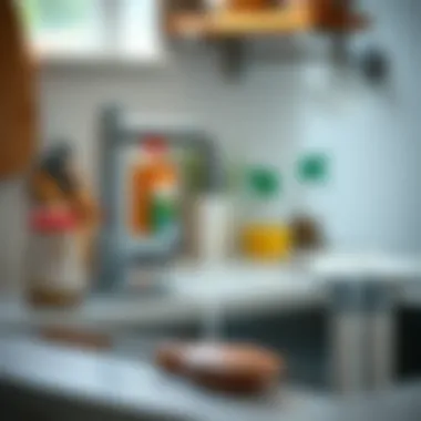 Tools and supplies for unclogging a kitchen sink