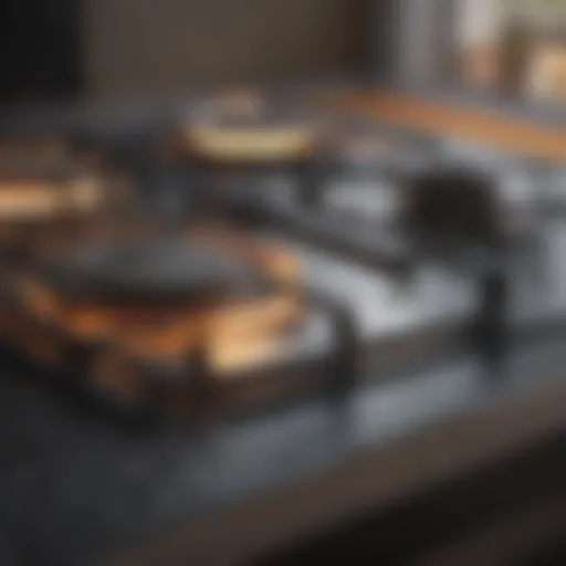 A sparkling clean stove surface free from grease and grime.