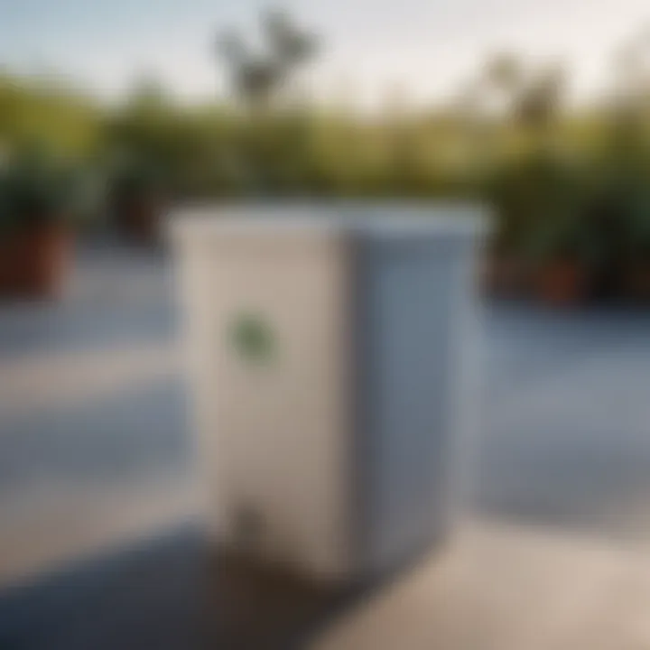 Eco-friendly iDesign trash can made from sustainable materials