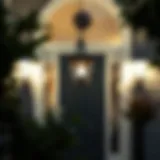 Elegant outdoor door light fixture enhancing entrance