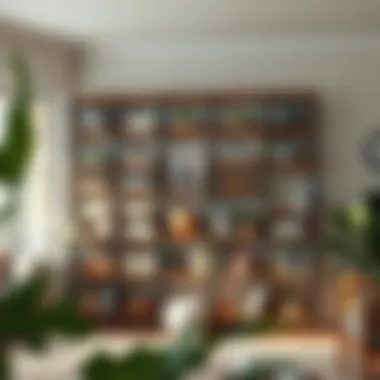 Room Divider Bookshelf Concept Multifunctional bookshelf serving as a room divider