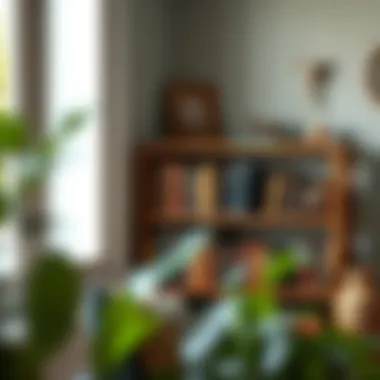 Vintage Bookshelf with Artifacts Vintage-inspired bookshelf with unique artifacts