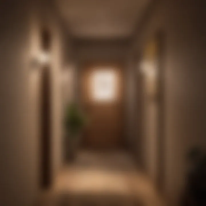 Creative DIY hallway night light using natural materials