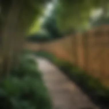 A rustic bamboo fence providing natural privacy in a garden setting