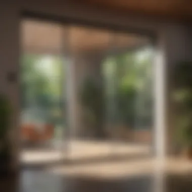 Energy-efficient sliding glass door with smart technology