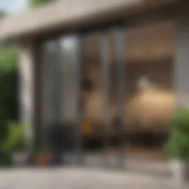 Architectural Innovation in Design Architectural sliding glass door design with unique shape
