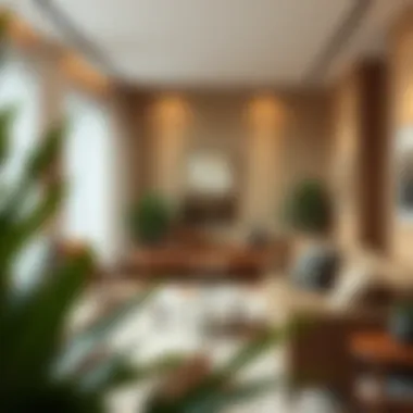 Earthy Elegance in Modern Living Spaces A serene living room featuring earth tones and natural textures