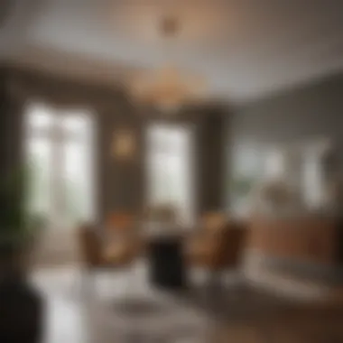 Elegant Dining Room with Harmonious Decor Elegant dining room showcasing harmonious color scheme and decor