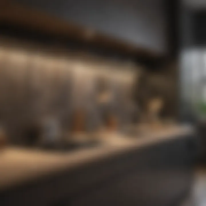 Variety of materials for kitchen cabinets displayed