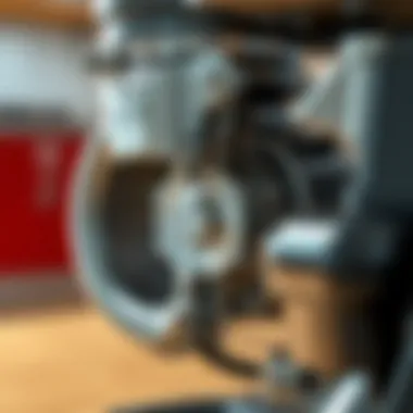Powerful Motor Mechanism of KitchenAid Professional HD Series Close-up of the powerful motor mechanism of KitchenAid's Professional HD appliances