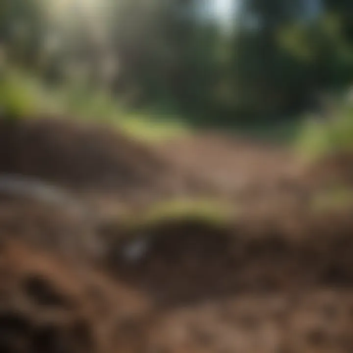 Healthy soil analysis with rich nutrients
