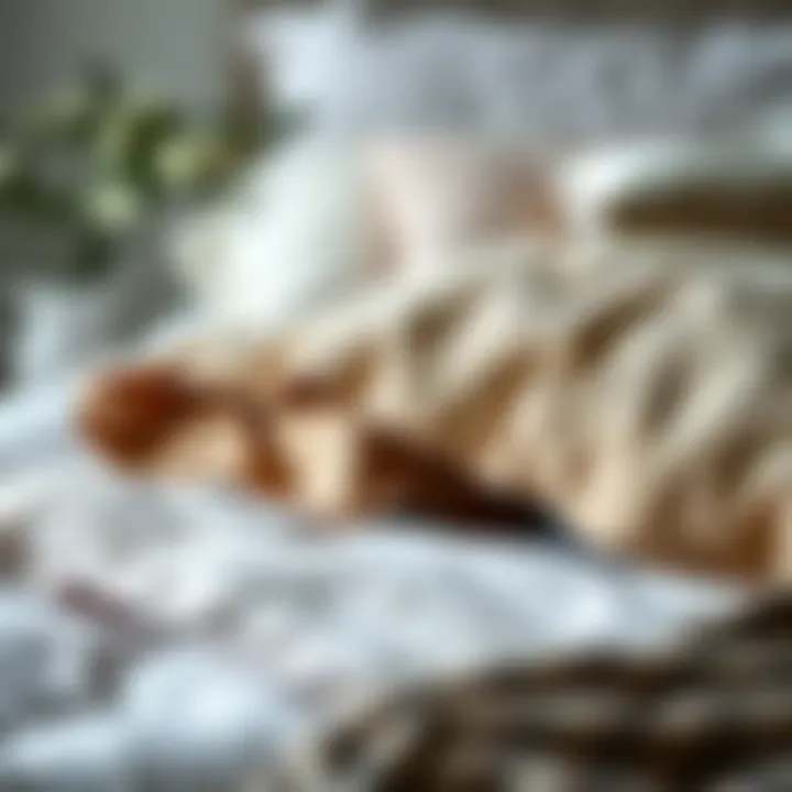 Textural Contrast in Bed-Making for Visual Interest Layered bedding elements with contrasting textures