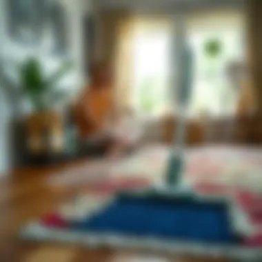 Tools for Rug Care Essential cleaning tools for maintaining rugs on hardwood surfaces