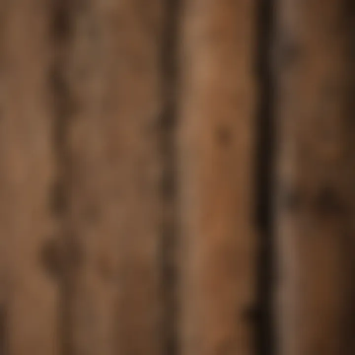 Close-up of textured natural wallpaper mimicking wood