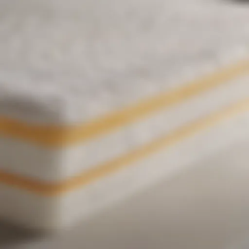 Close-up view of Nectar memory foam mattress layers showing gel-infused foam