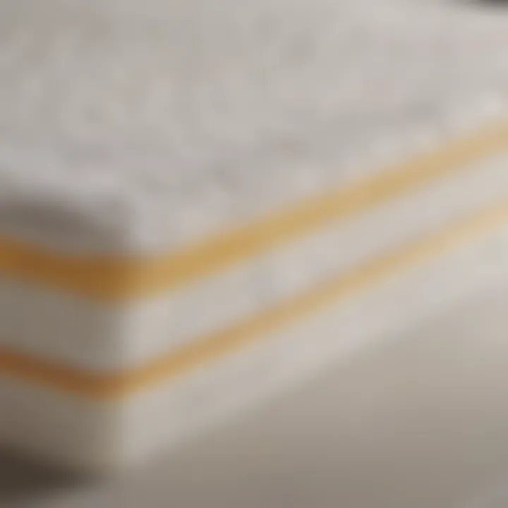 Close-up view of Nectar memory foam mattress layers showing gel-infused foam