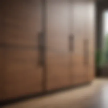Modern kitchen with sleek minimalist cupboard doors