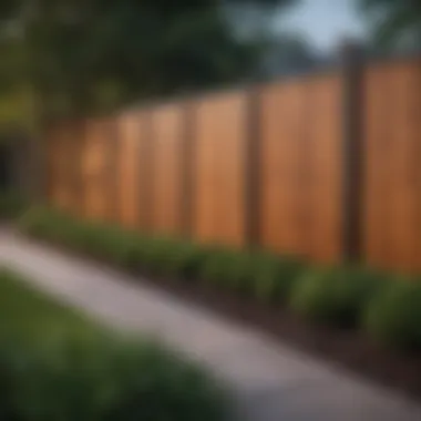A modern vinyl fence adding aesthetic appeal to a backyard