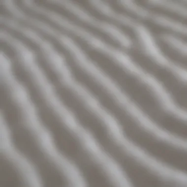 Close-up of breathable mattress protector fabric