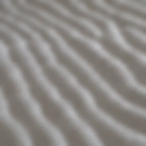 Close-up of breathable mattress protector fabric