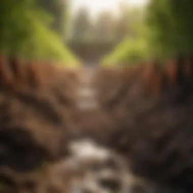 Demonstration of effective soil drainage for carrots