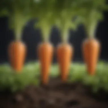 Ideal pH Levels for Carrot Growth Illustration of ideal pH levels for carrot growth
