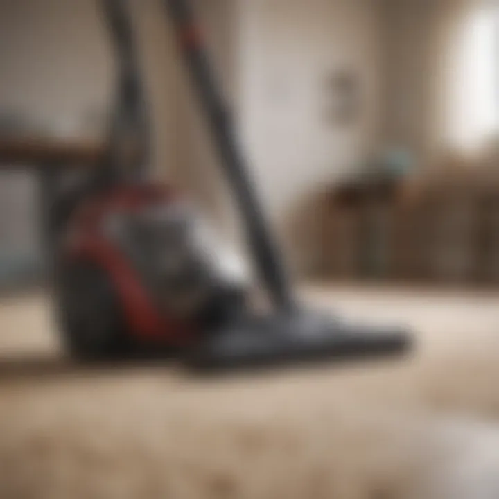 Vacuum cleaner in a pet-friendly home