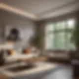 Beautifully staged living room