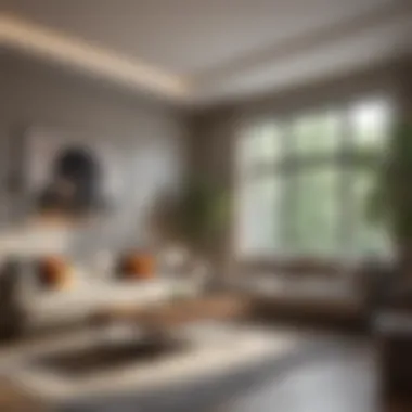 Beautifully staged living room