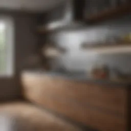 Luxurious kitchen cabinet refinishing with a modern touch