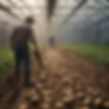 Challenges in Potato Cultivation Visual representation of common challenges in potato cultivation