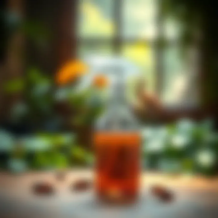 Crafting Your Own Solutions Homemade organic insect repellent in a spray bottle