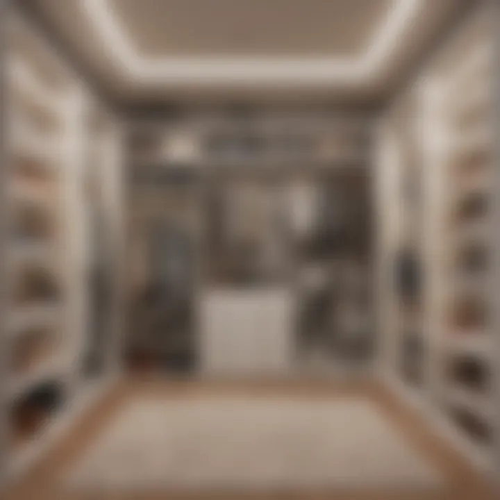 Personalized closet space with unique decor