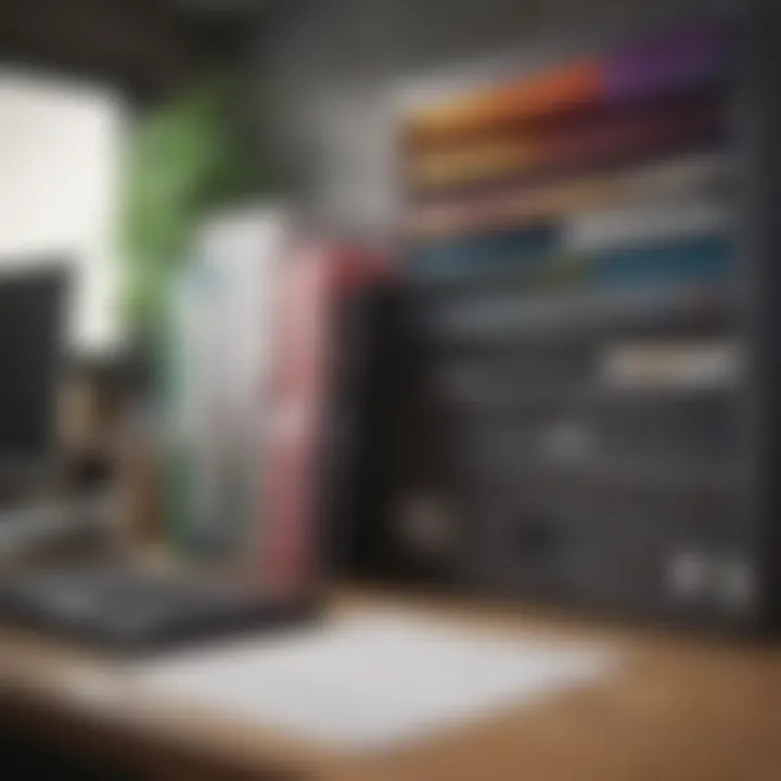 Color-coded filing system for efficient document management