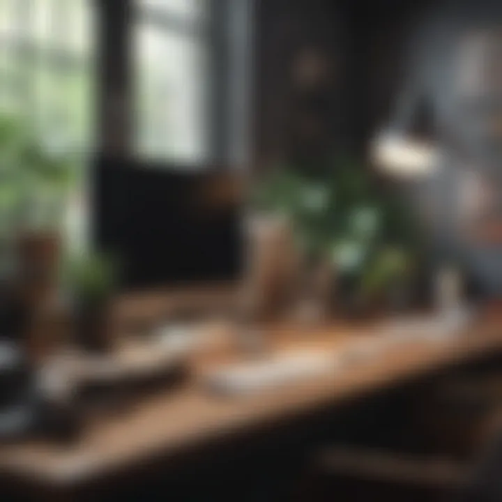 Stylish desk accessories enhancing workspace aesthetics