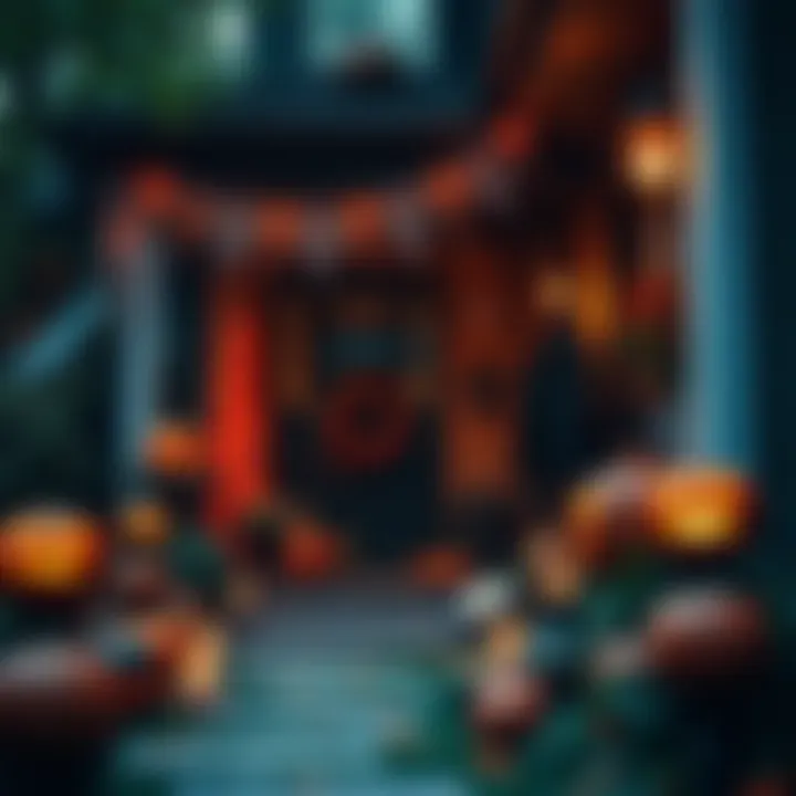 Spooky DIY Halloween Decorations Spooky DIY decorations enhancing the festive outdoor ambiance