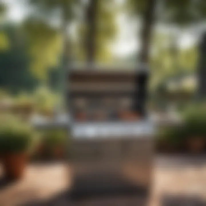 Grill in an outdoor setting highlighting user experience
