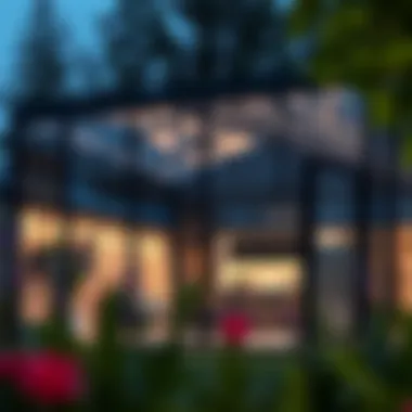 Contemporary Patio Enclosure Design Modern patio enclosure showcasing glass and aluminum materials