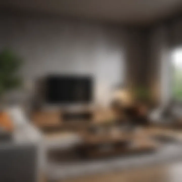 Functional living room setup with multi-purpose furniture