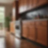 Refinished kitchen cabinets showcasing a fresh and vibrant look